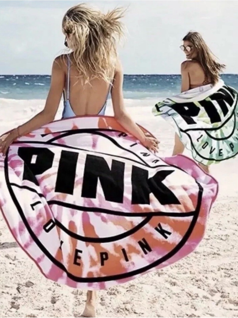 Victoria’s Secret PINK Tie Dye Round Beach Towel